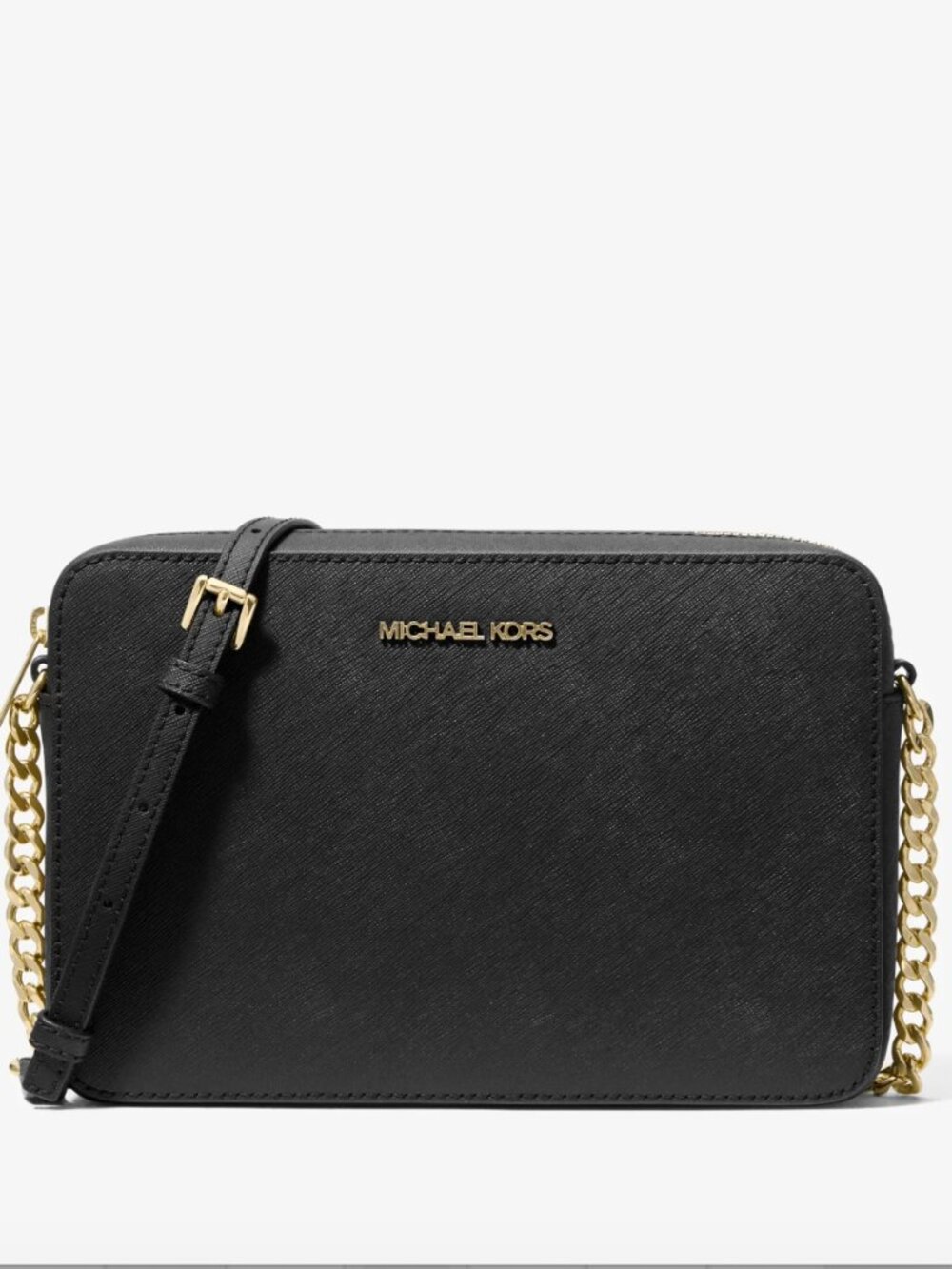 Michael Kors Jet Set Large Saffiano Leather Crossbody Bag for Women